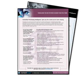 CornerStar's Purchasing Intelligence data mart